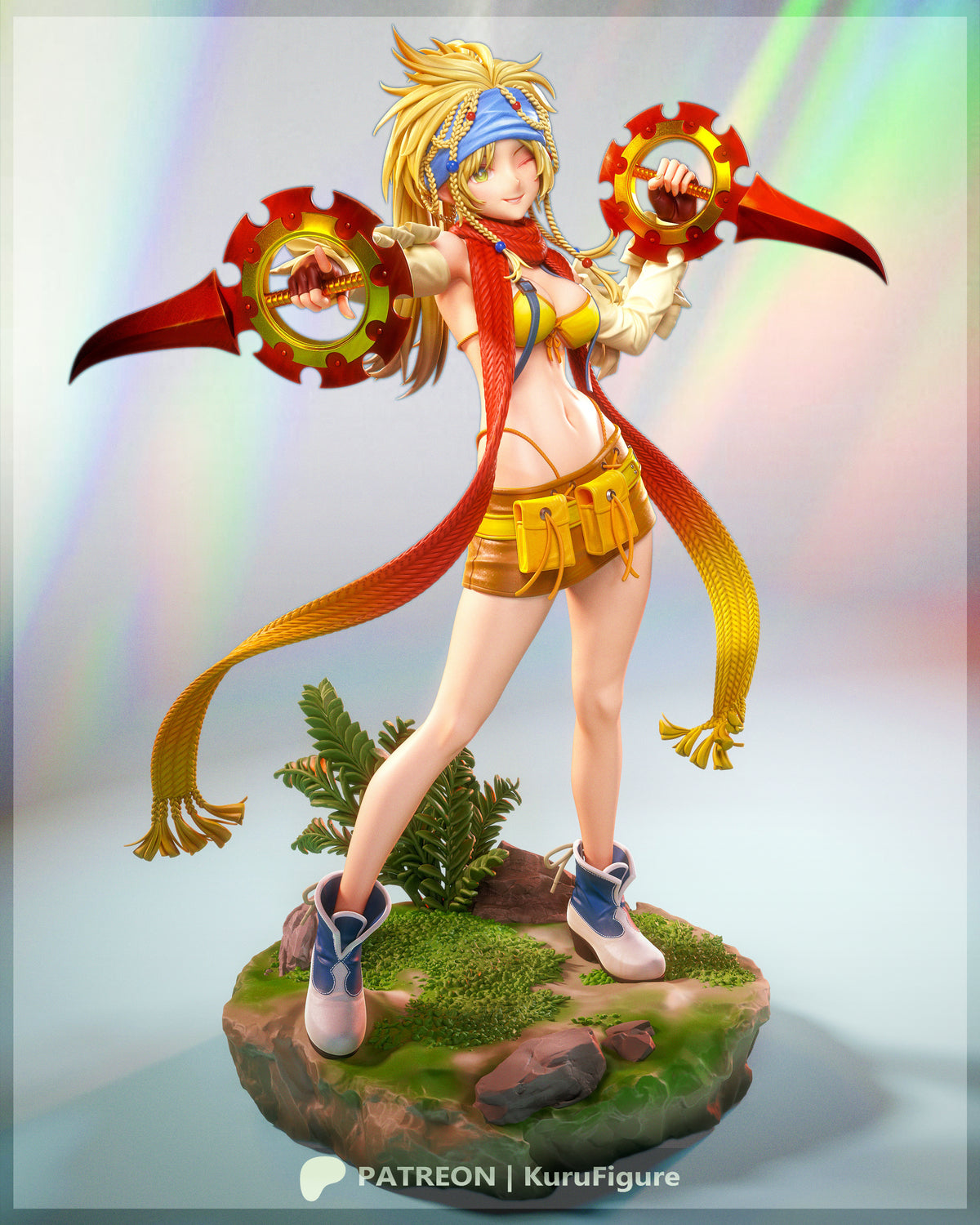 Rikku Style Final Fantasy X Unpainted Resin Garage Kit (1/6-1/12)