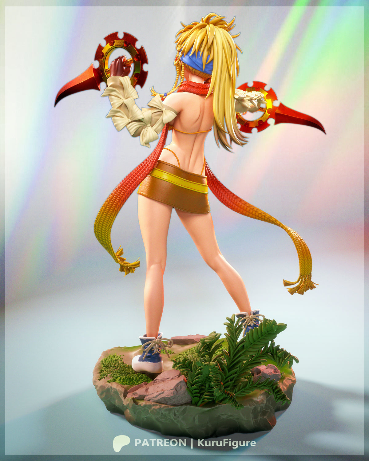 Rikku Style Final Fantasy X Unpainted Resin Garage Kit (1/6-1/12)