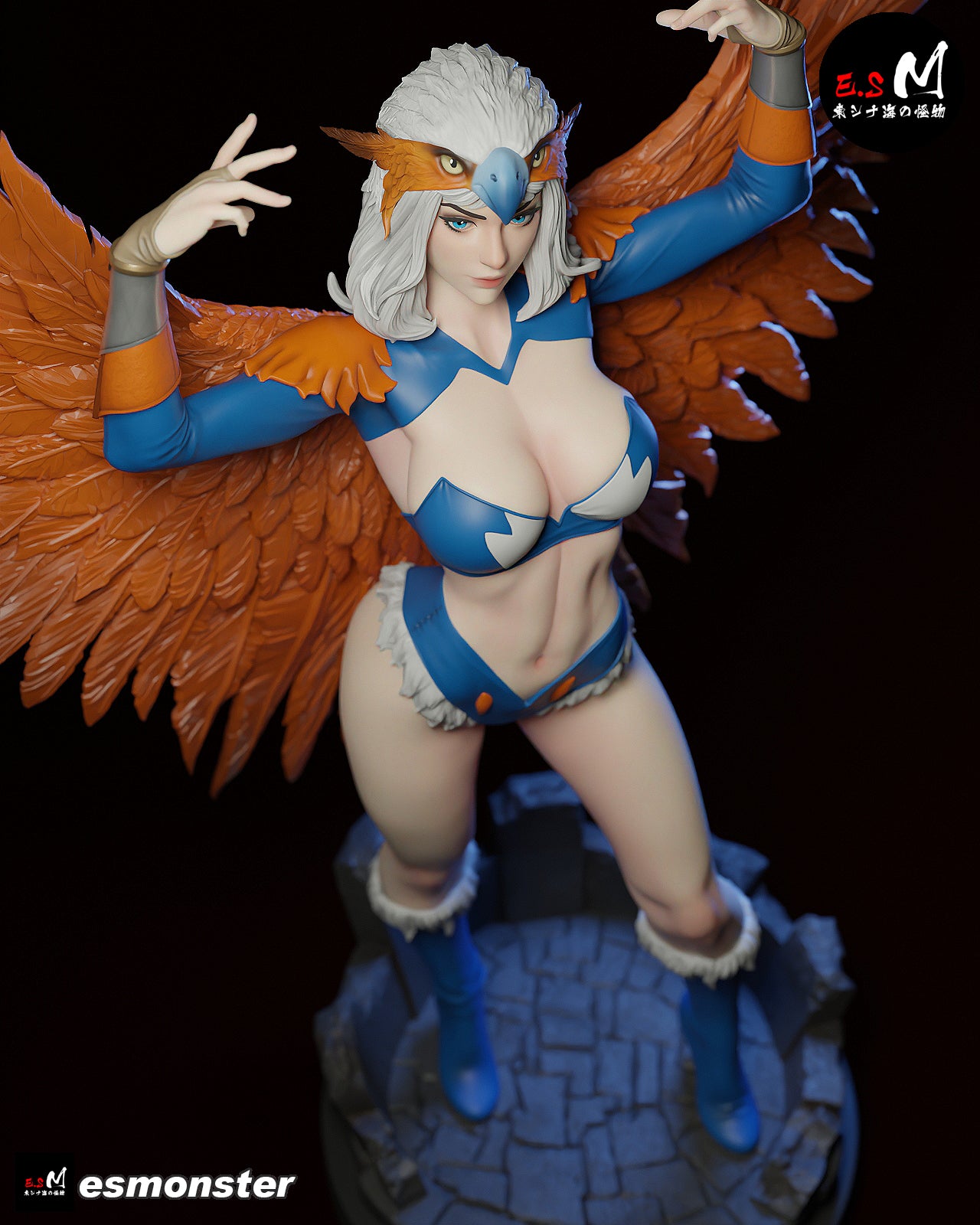 Sorceress Winged Style MOTU Unpainted Resin Garage Kit (1/6-1/12)