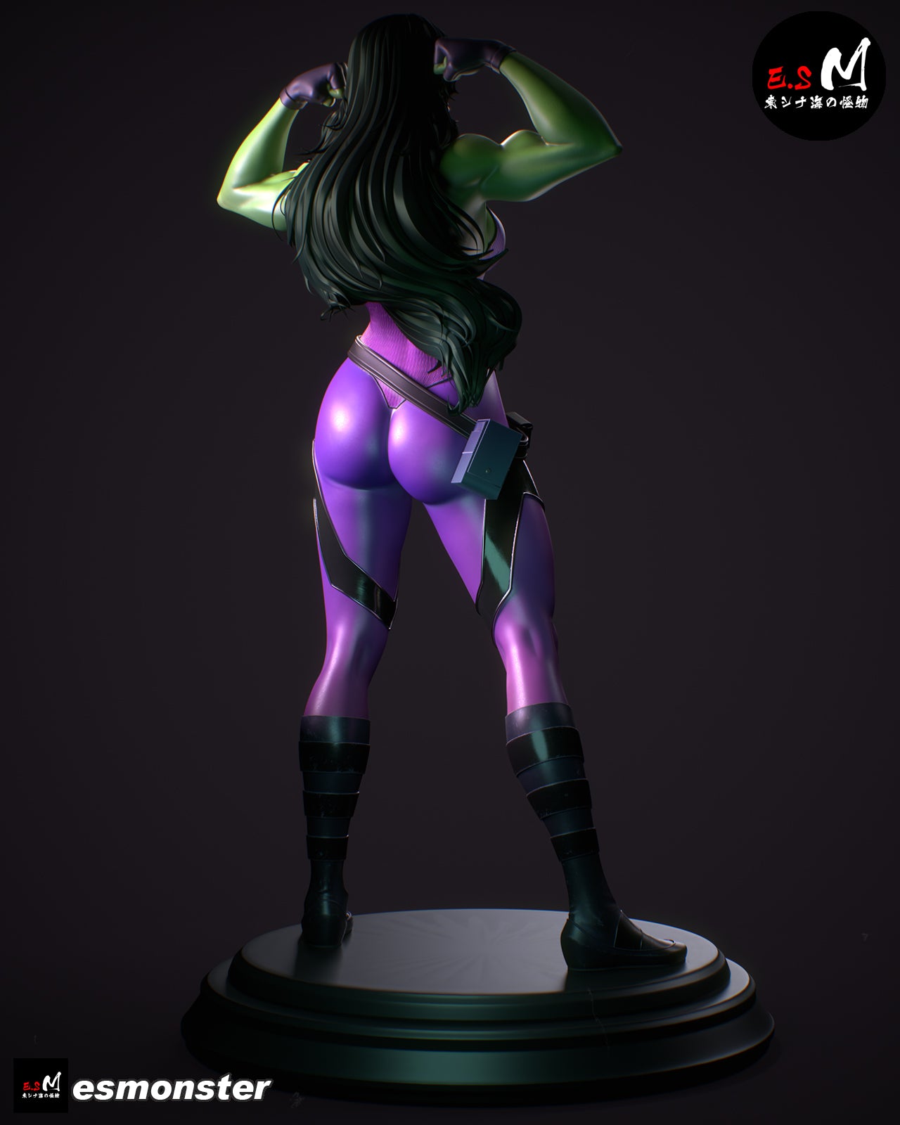 She-Hulk Flexing Style Marvel Unpainted Resin Garage Model Kit (1/6-1/12)