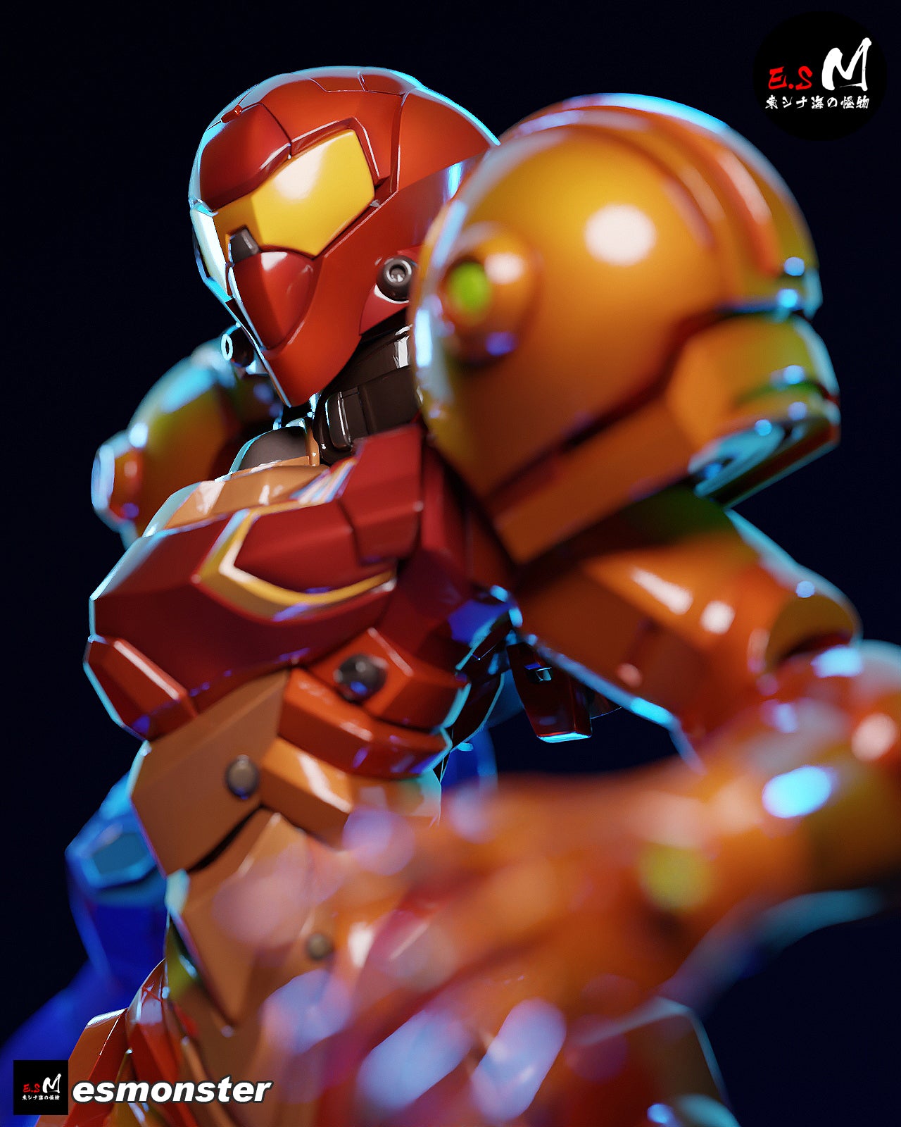 Armored Samus Style Metroid Unpainted Resin Garage Model Kit (1/6-1/12)