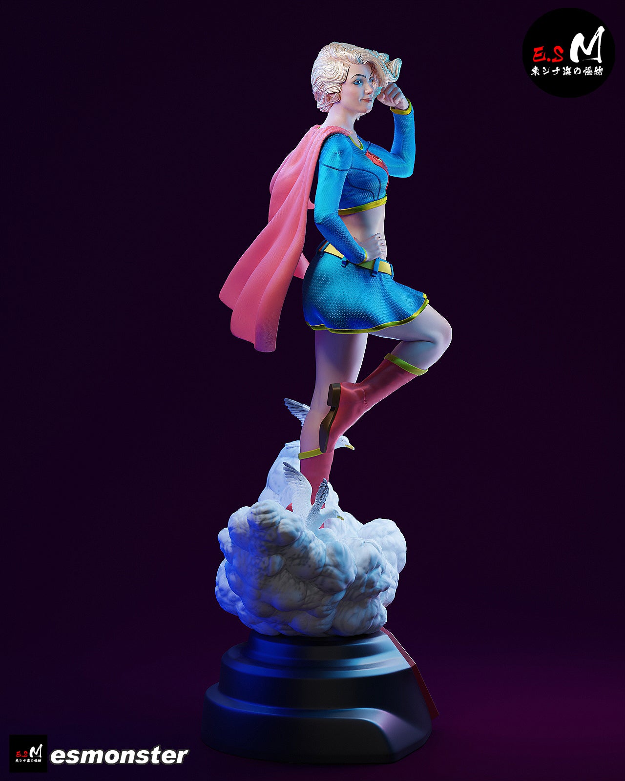 Supergirl Classic Style DC Unpainted Resin Garage Kit (1/6-1/12)