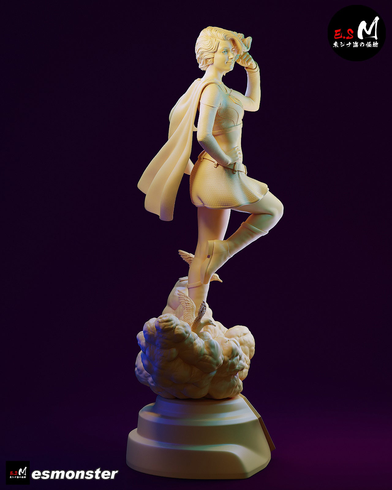 Supergirl Classic Style DC Unpainted Resin Garage Kit (1/6-1/12)