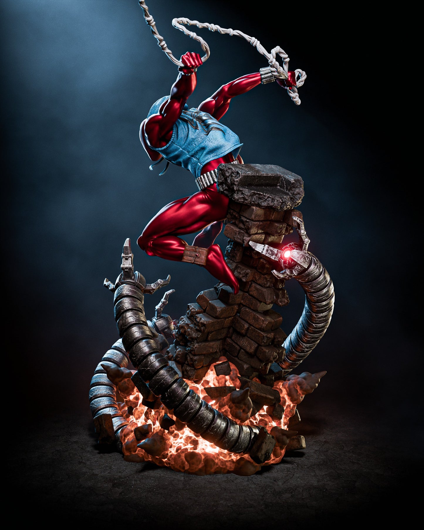 Scarlet Spider Style Clone Vigilante – Unpainted 3D Printed Model Kit