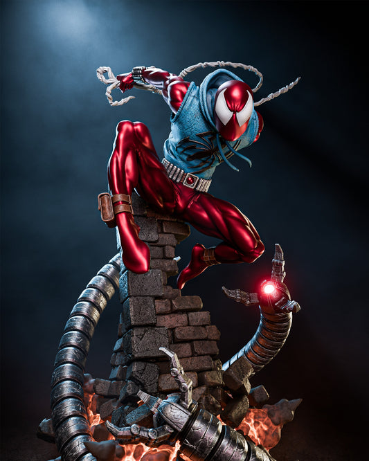 Scarlet Spider Style Clone Vigilante – Unpainted 3D Printed Model Kit