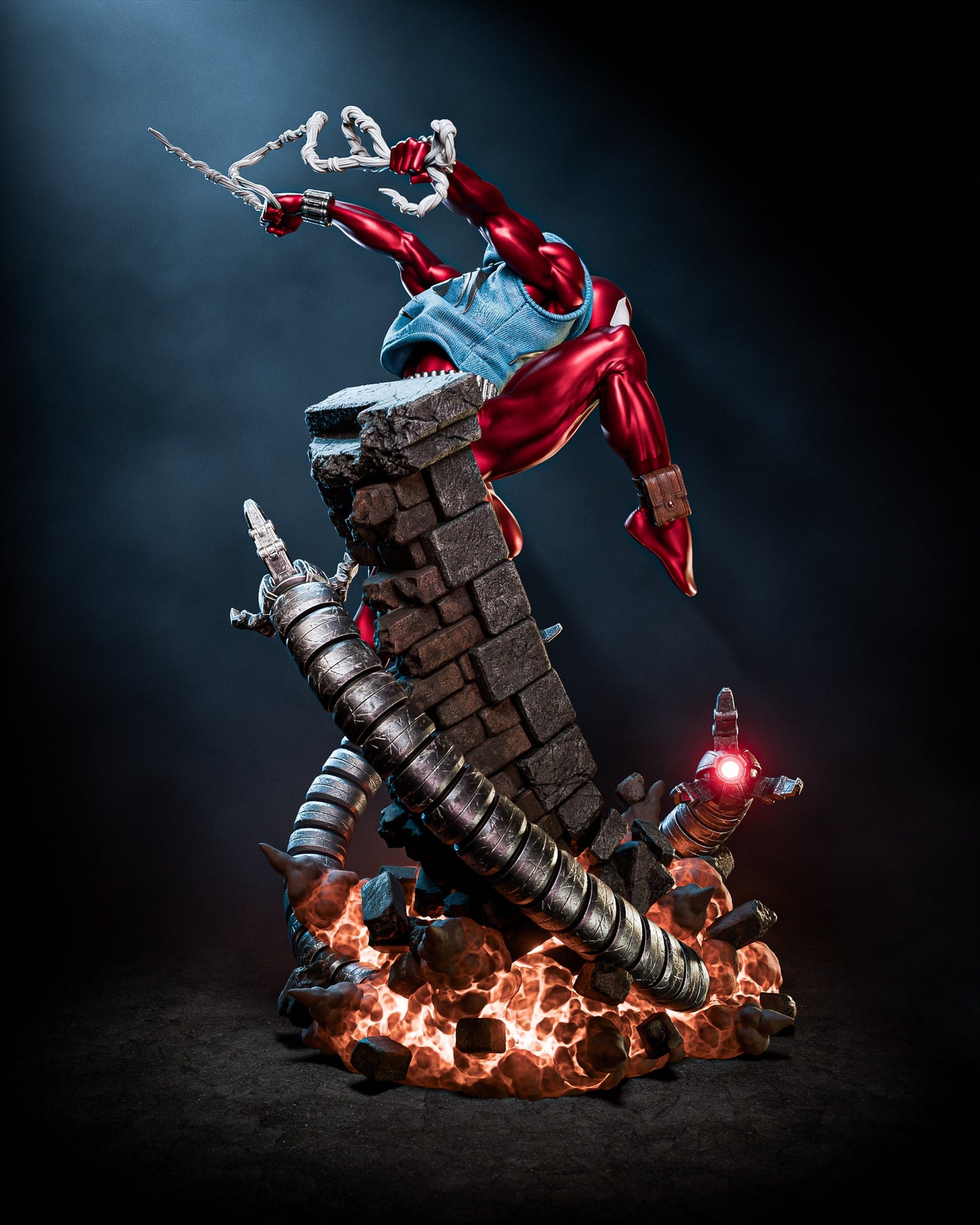 Scarlet Spider Style Clone Vigilante – Unpainted 3D Printed Model Kit