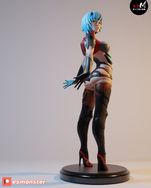 Rei Style Evangelion Relaxed Unpainted Resin Garage Kit (1/6-1/12)