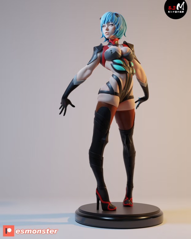 Rei Style Evangelion Relaxed Unpainted Resin Garage Kit (1/6-1/12)