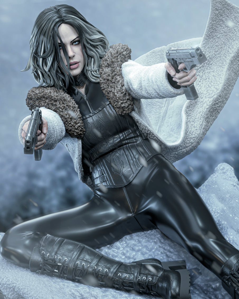 Selene Style Vampire Huntress – Unpainted 3D Printed Model Kit