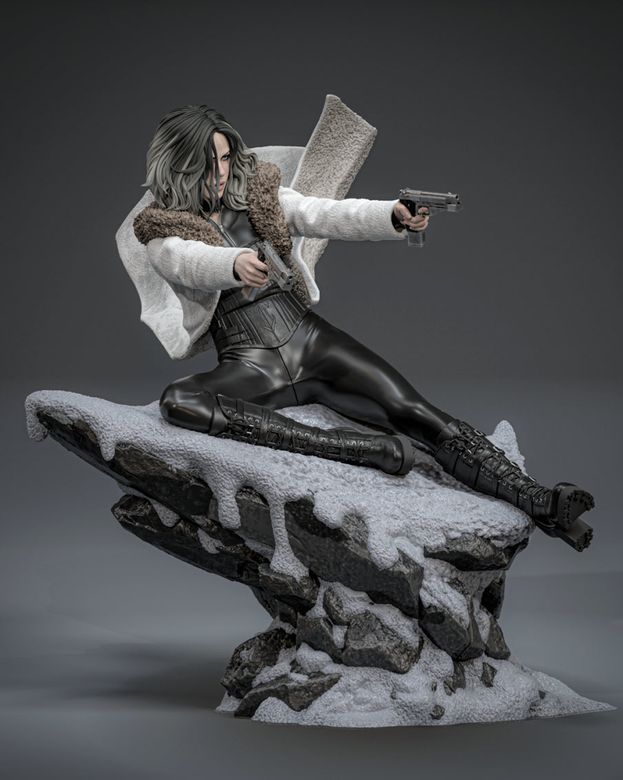 Selene Style Vampire Huntress – Unpainted 3D Printed Model Kit