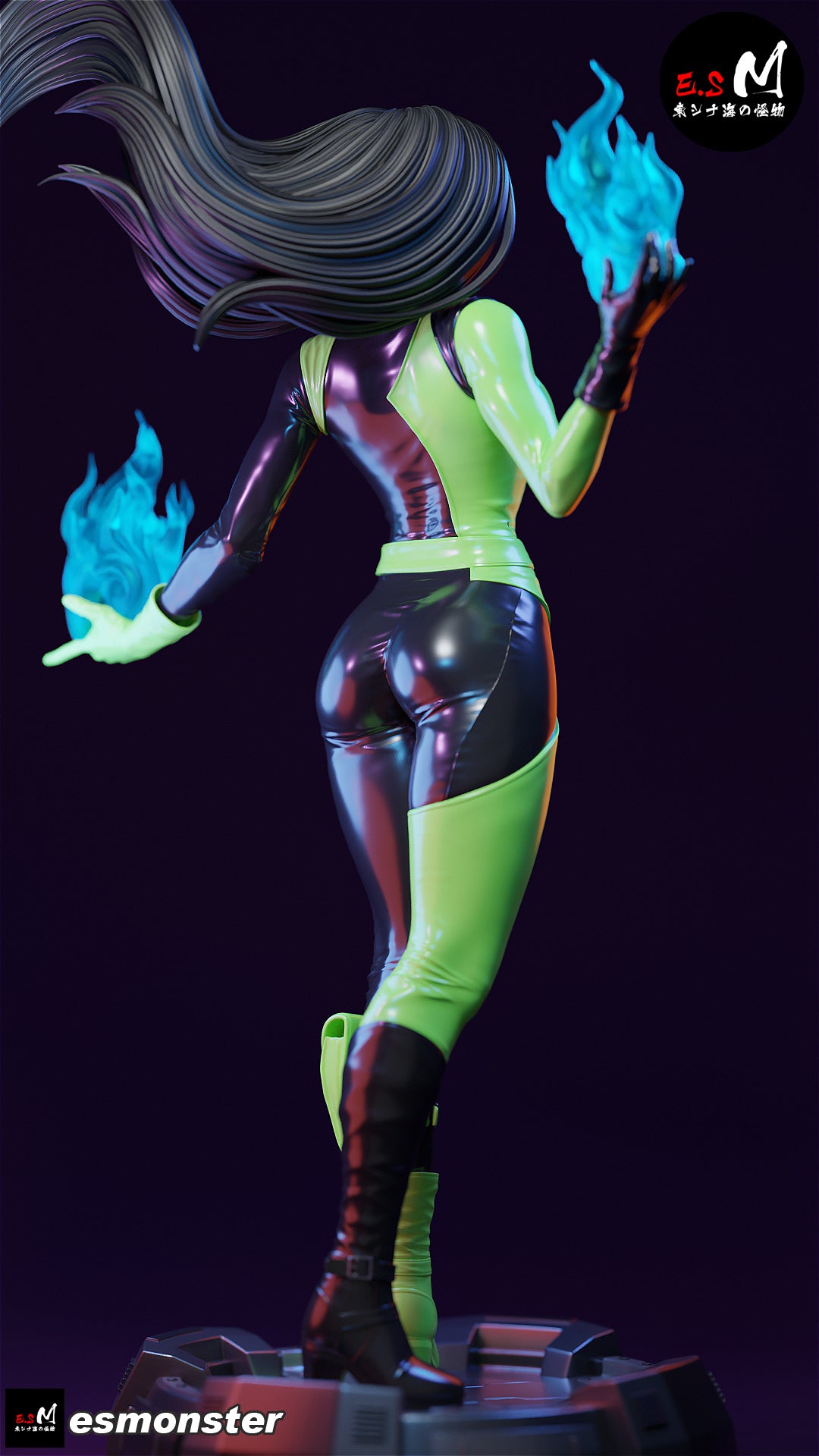 Shego Power Style Kim Possible Unpainted Resin Garage Kit (1/6-1/12)