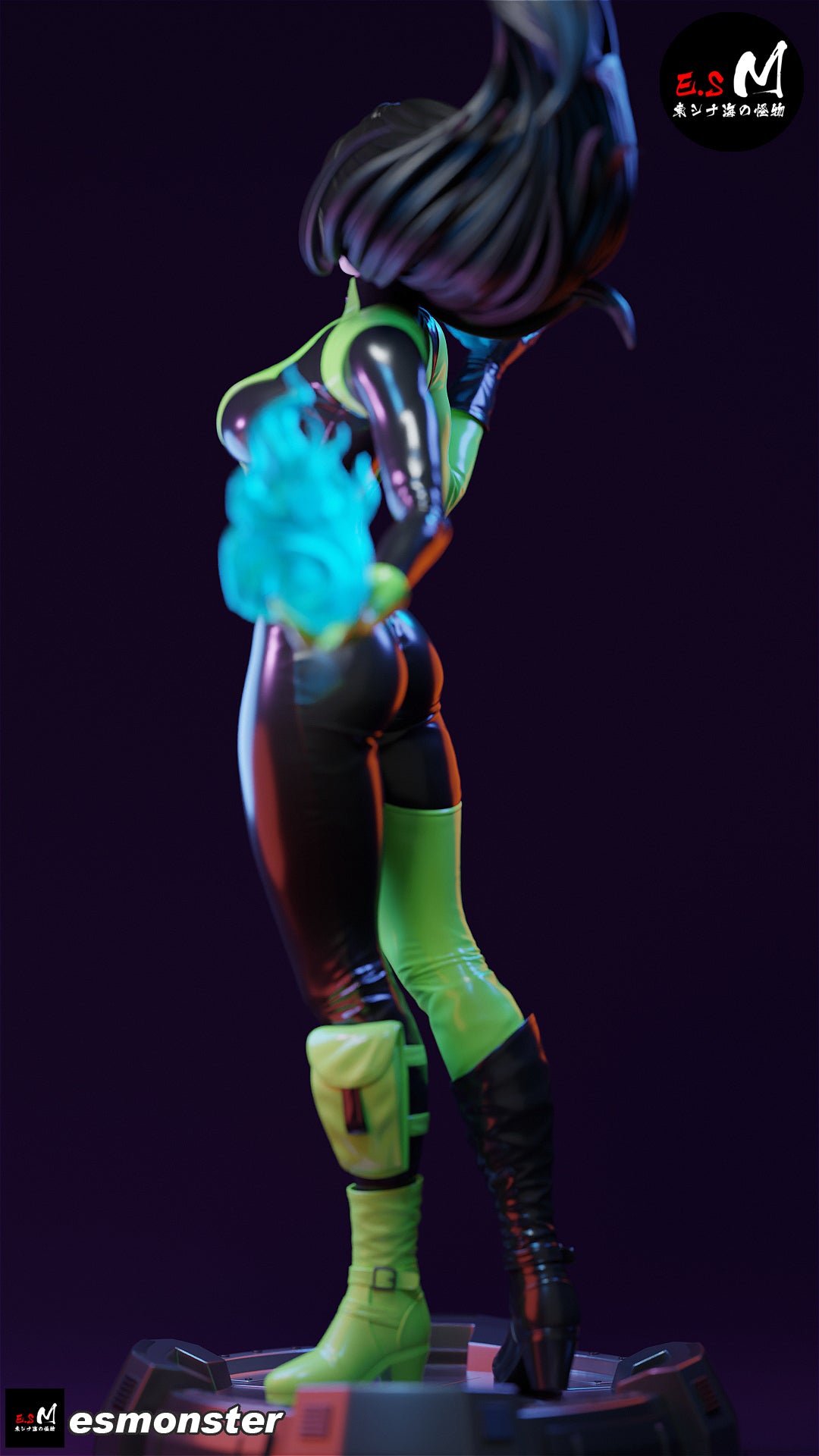 Shego Power Style Kim Possible Unpainted Resin Garage Kit (1/6-1/12)