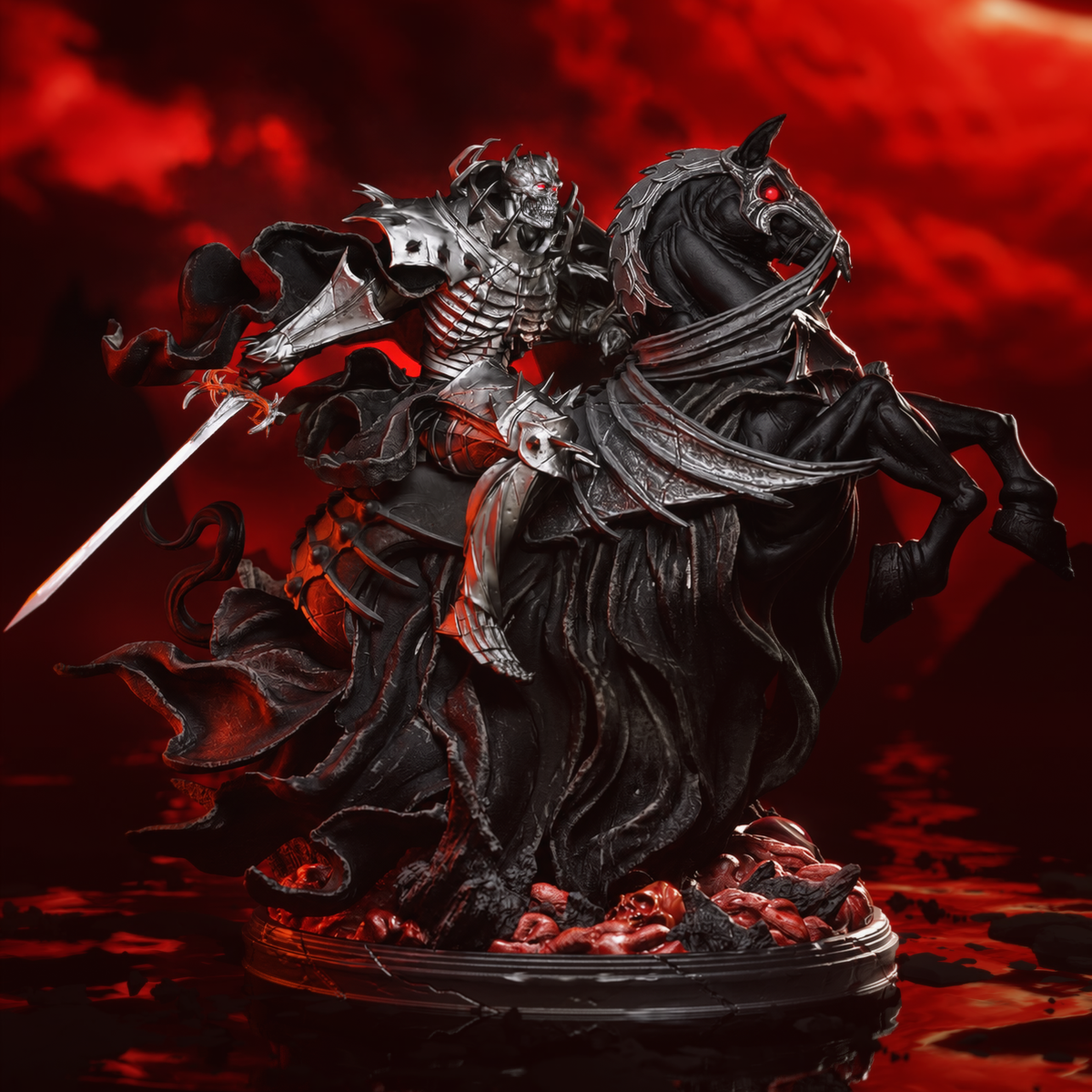 Skull Knight Style Berserk Unpainted Resin Garage Kit (1/6-1/12)