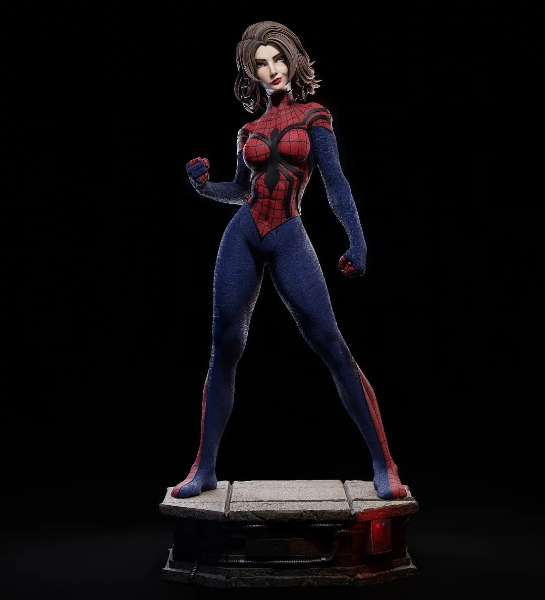 Spider Girl Style Webslinger Resin Kit – Unpainted 3D Printed Model Kit