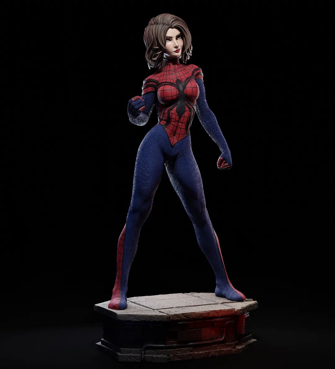 Spider Girl Style Webslinger Resin Kit – Unpainted 3D Printed Model Kit