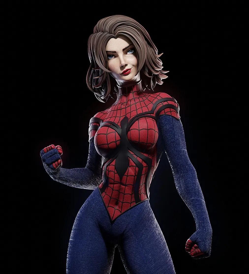Spider Girl Style Webslinger Resin Kit – Unpainted 3D Printed Model Kit