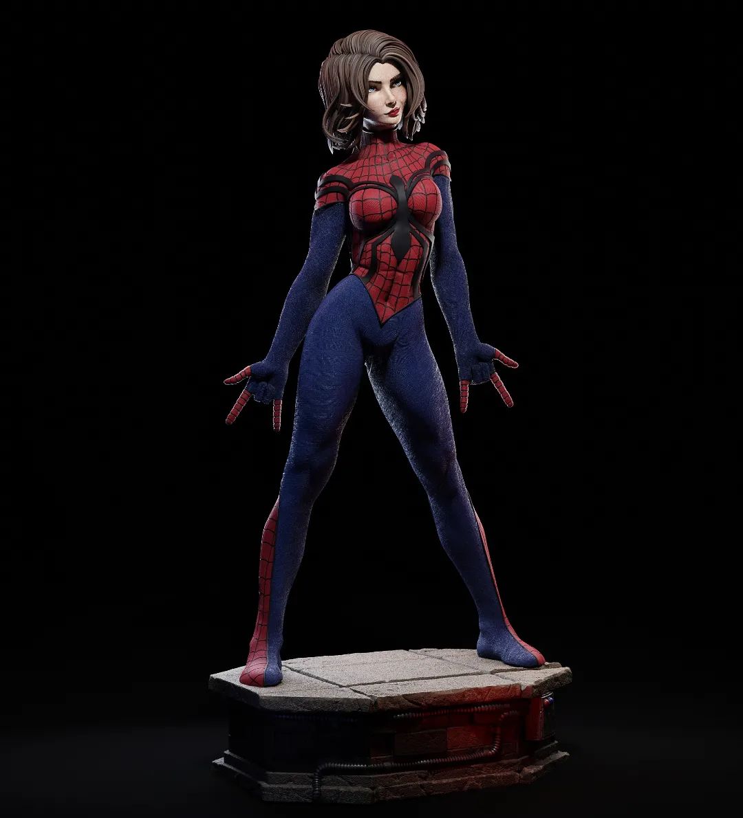 Spider Girl Style Webslinger Resin Kit – Unpainted 3D Printed Model Kit