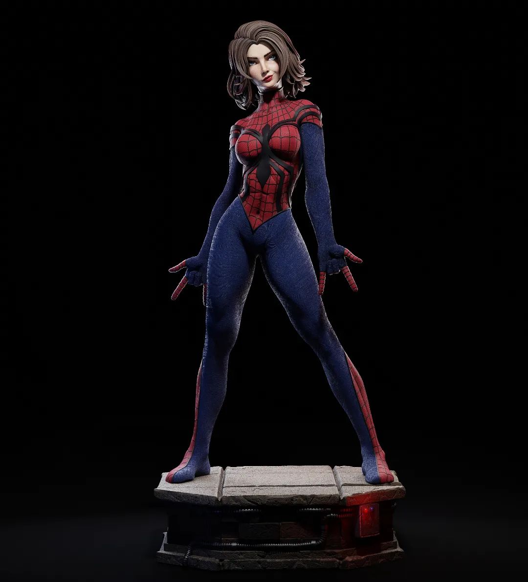Spider Girl Style Webslinger Resin Kit – Unpainted 3D Printed Model Kit
