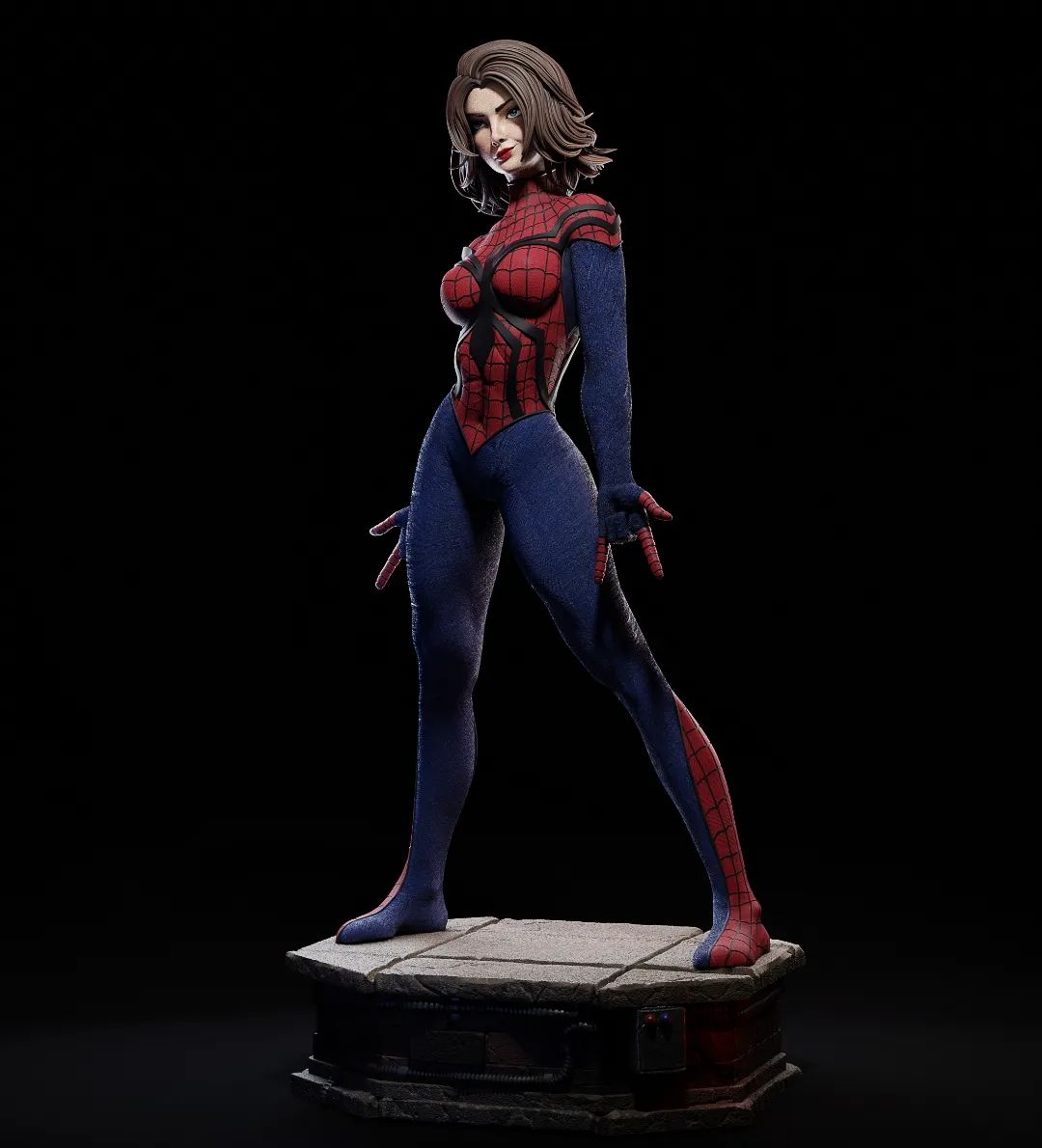 Spider Girl Style Webslinger Resin Kit – Unpainted 3D Printed Model Kit