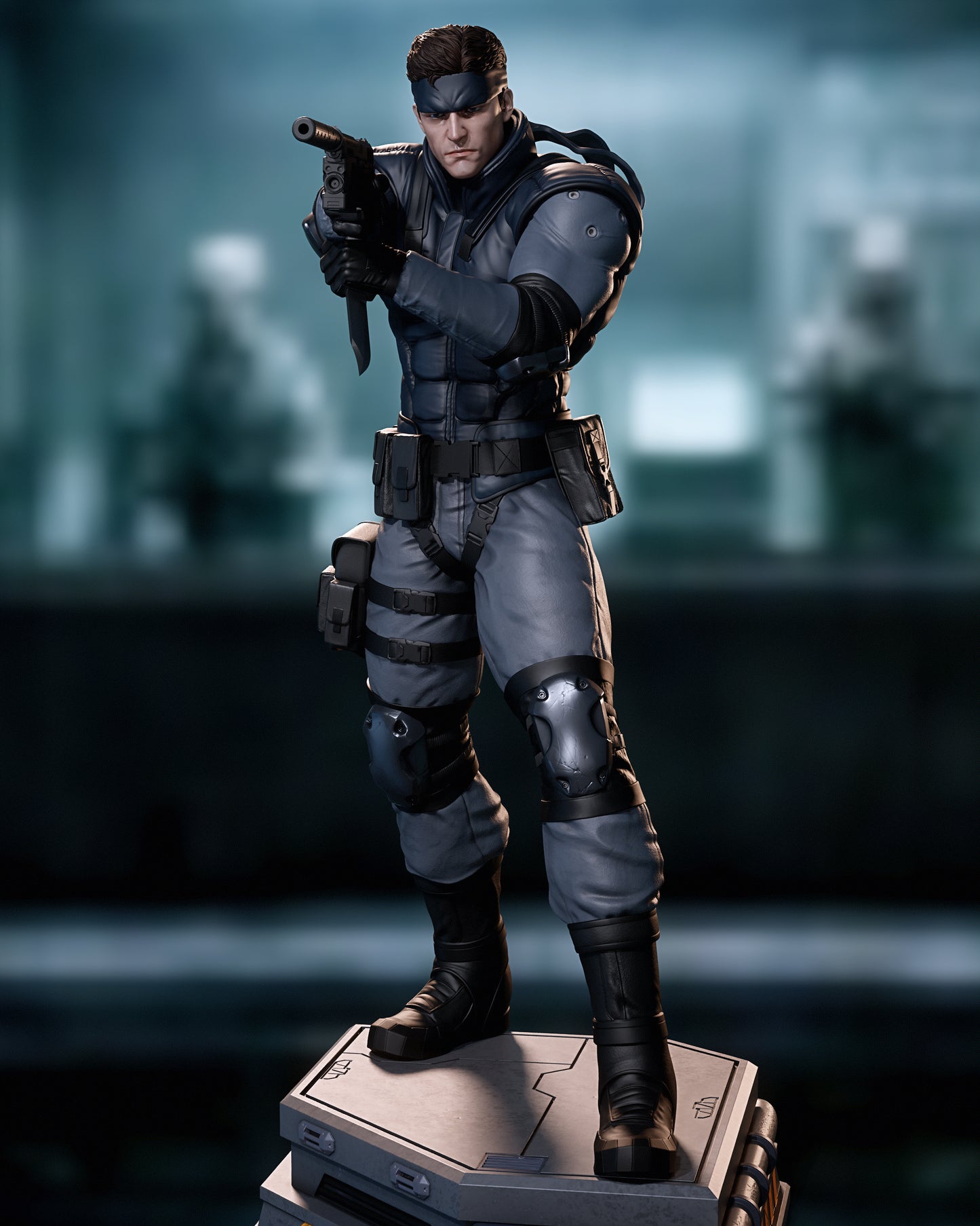 Solid Snake Style Metal Gear Unpainted Resin Garage Model Kit (1/6-1/12)