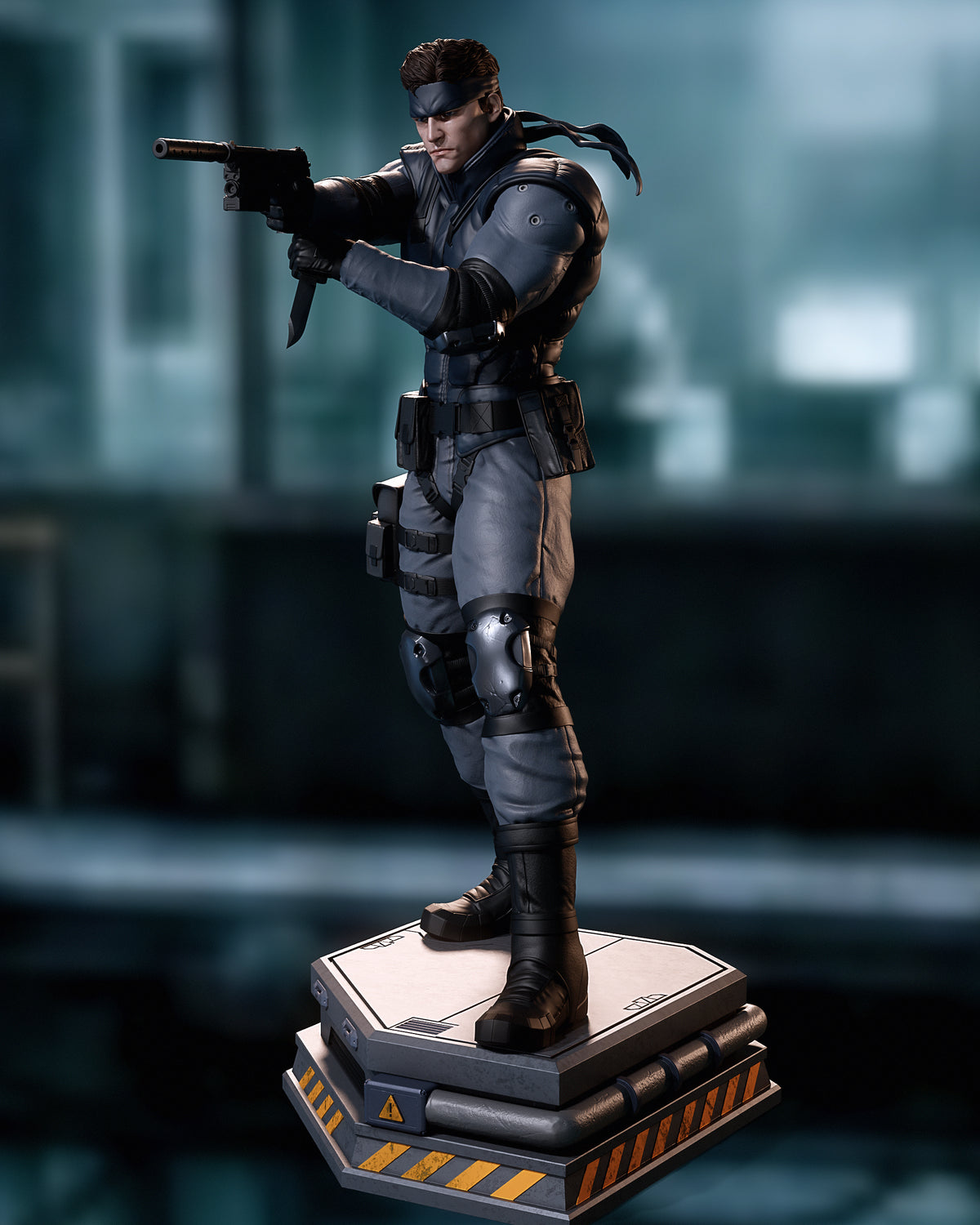 Solid Snake Style Metal Gear Unpainted Resin Garage Model Kit (1/6-1/12)