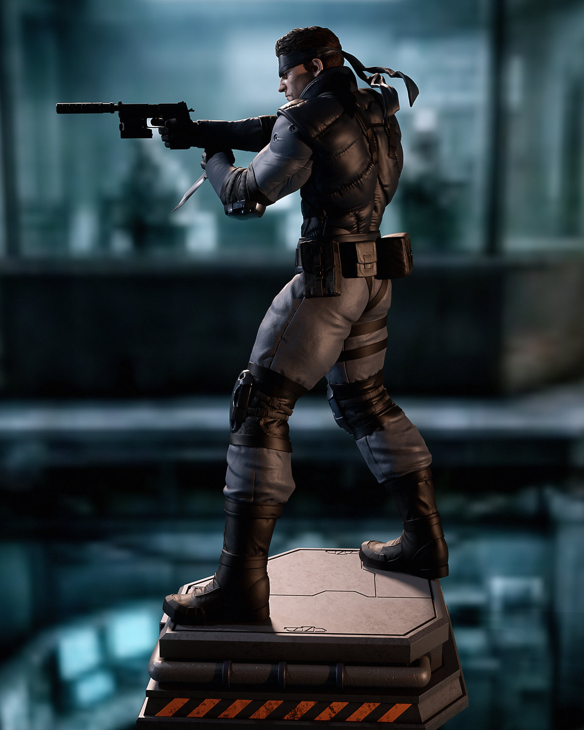 Solid Snake Style Metal Gear Unpainted Resin Garage Model Kit (1/6-1/12)