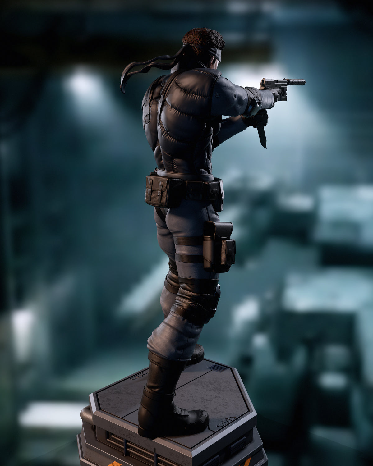 Solid Snake Style Metal Gear Unpainted Resin Garage Model Kit (1/6-1/12)