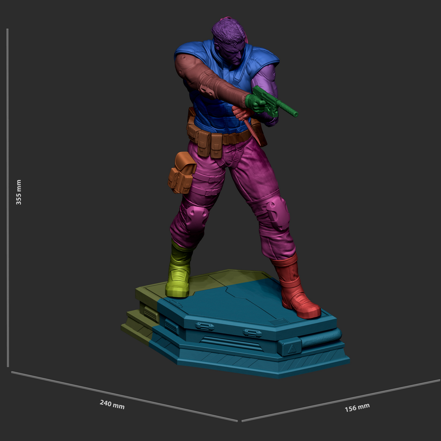 Solid Snake Style Metal Gear Unpainted Resin Garage Model Kit (1/6-1/12)