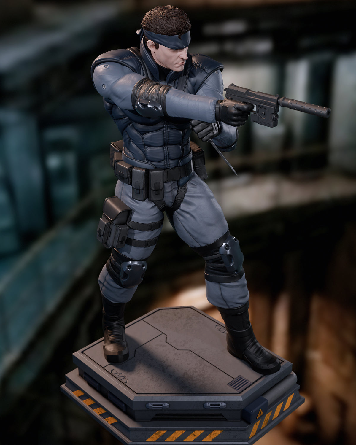 Solid Snake Style Metal Gear Unpainted Resin Garage Model Kit (1/6-1/12)