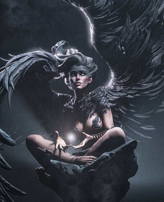 Greek Sphinx – Unpainted 3D Printed Model Kit