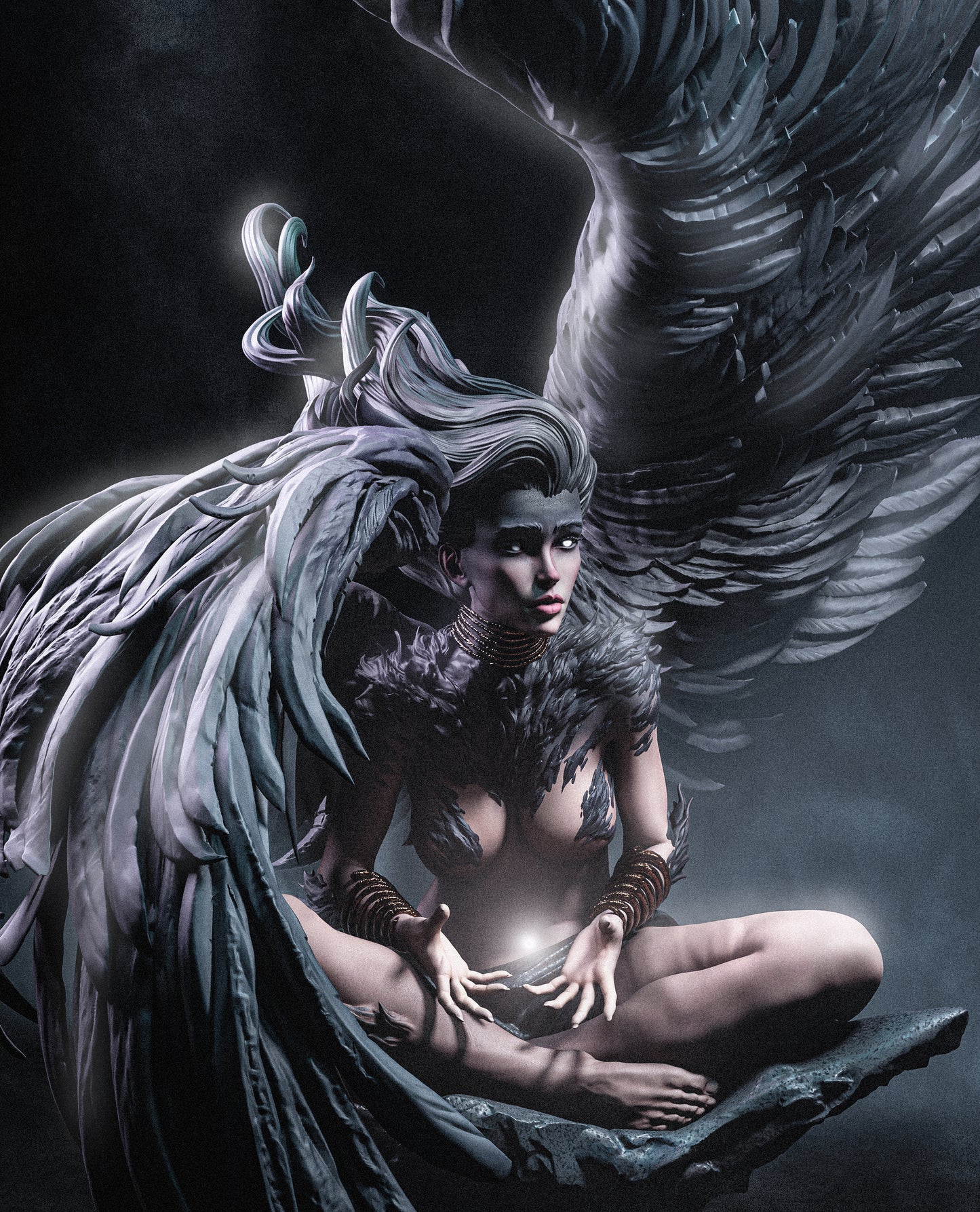 Greek Sphinx – Unpainted 3D Printed Model Kit