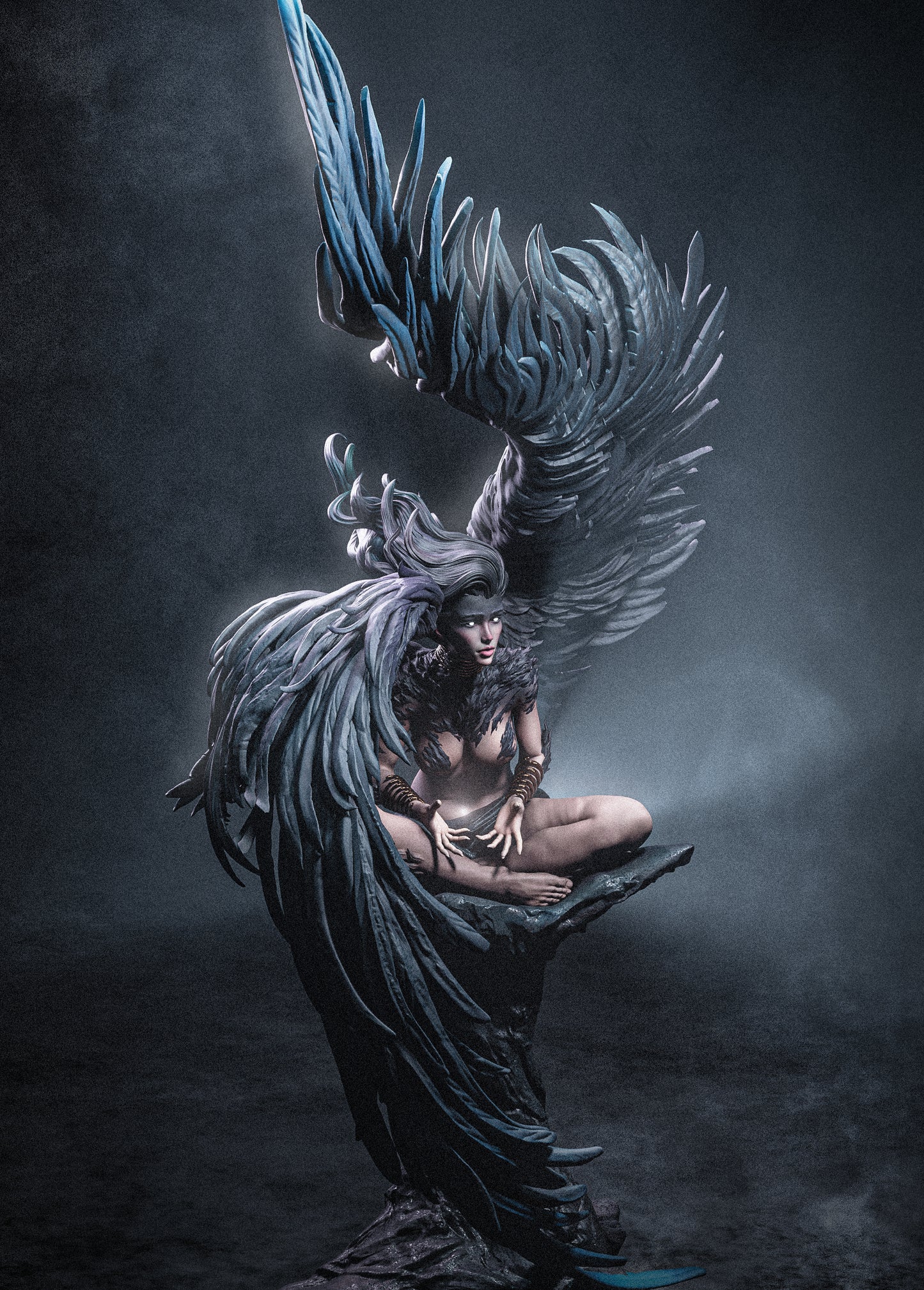Greek Sphinx – Unpainted 3D Printed Model Kit
