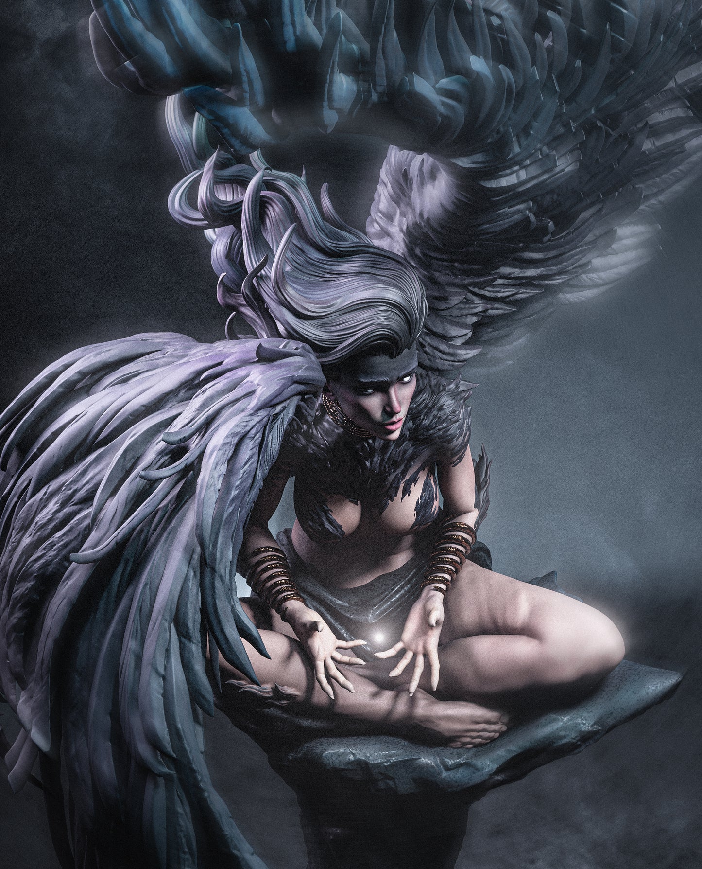 Greek Sphinx – Unpainted 3D Printed Model Kit