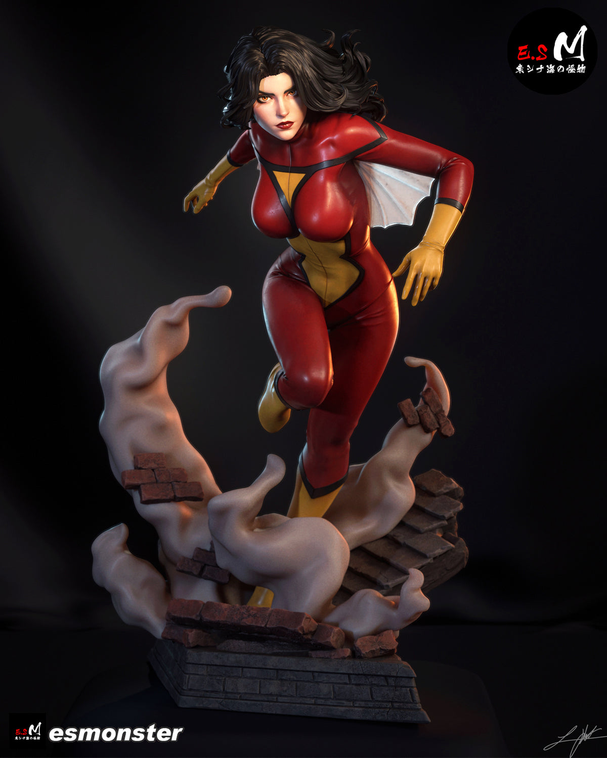 Spider-Woman Style Marvel Comics Unpainted Resin Garage Kit (1/6-1/12)
