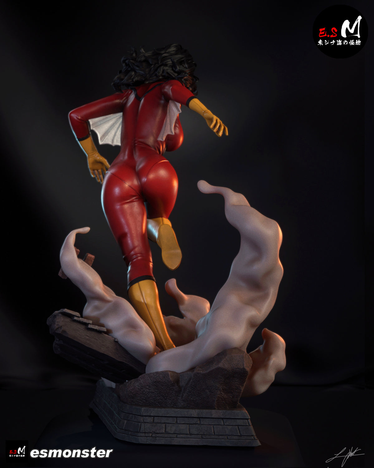 Spider-Woman Style Marvel Comics Unpainted Resin Garage Kit (1/6-1/12)