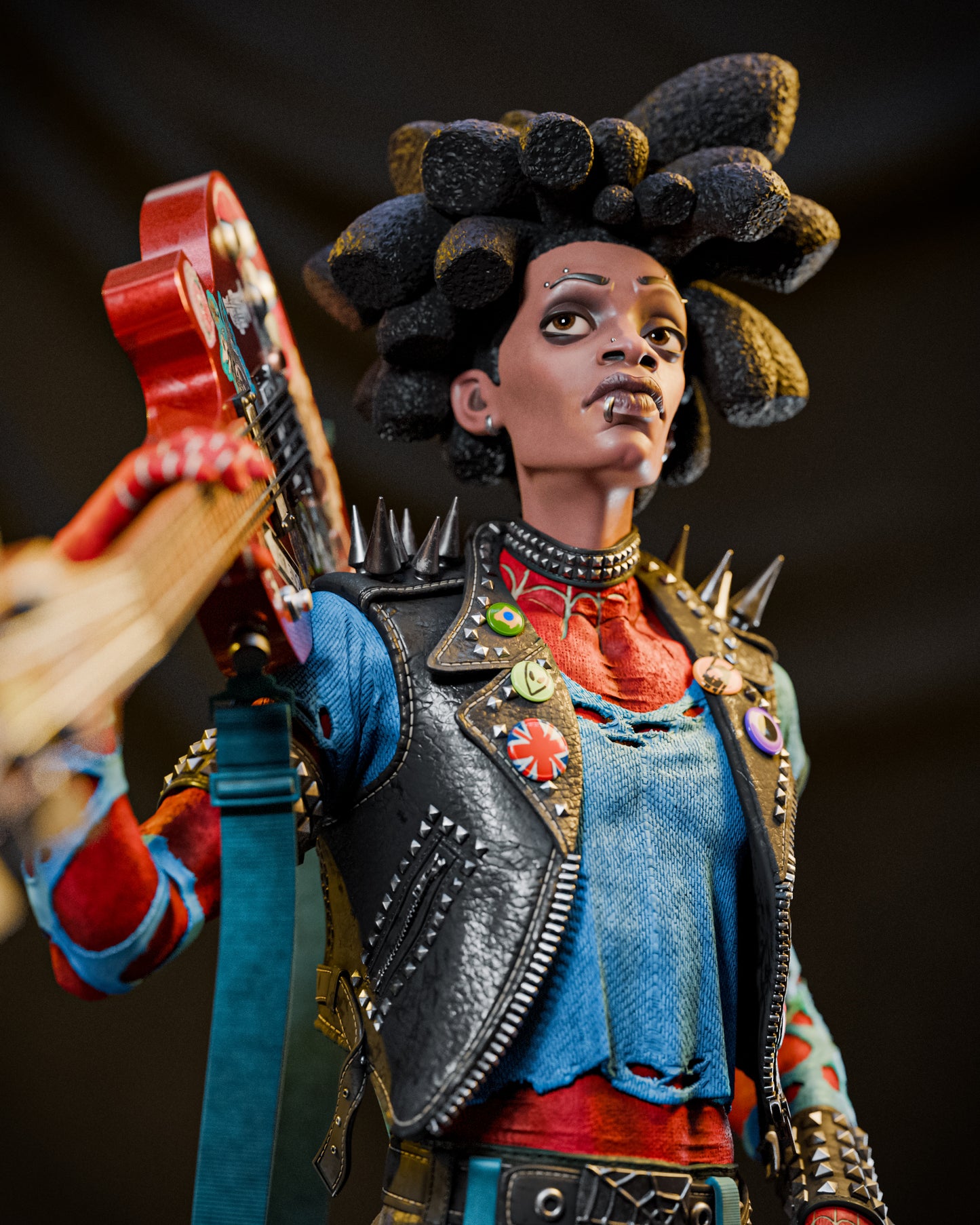 Spider Punk style Anarchist Webslinger resin kit – Unpainted 3D Printed Model kit