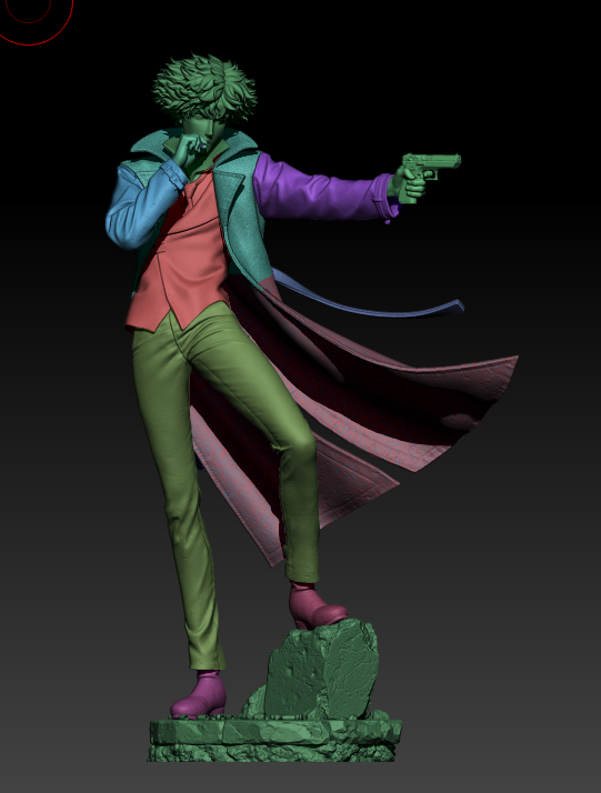 Spike Spiegel Style Space Bounty Hunter – Unpainted 3D Printed Model Kit