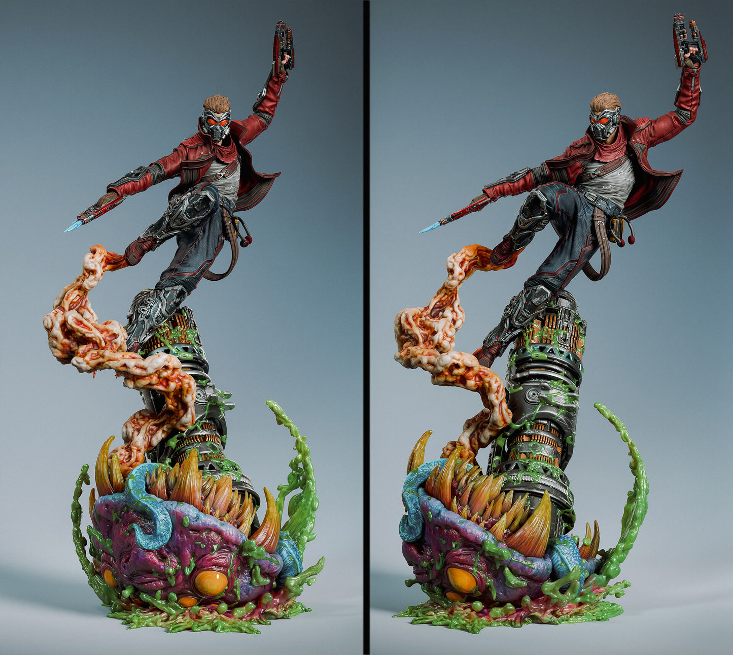 Star-Lord Style Galactic Outlaw – Unpainted 3D Printed Model Kit