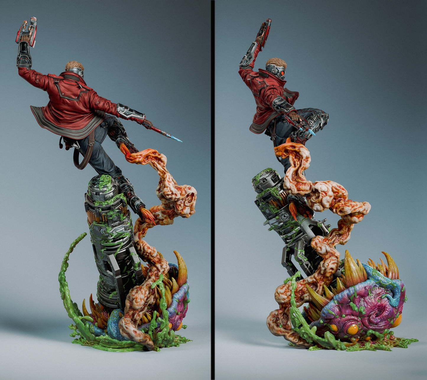 Star-Lord Style Galactic Outlaw – Unpainted 3D Printed Model Kit