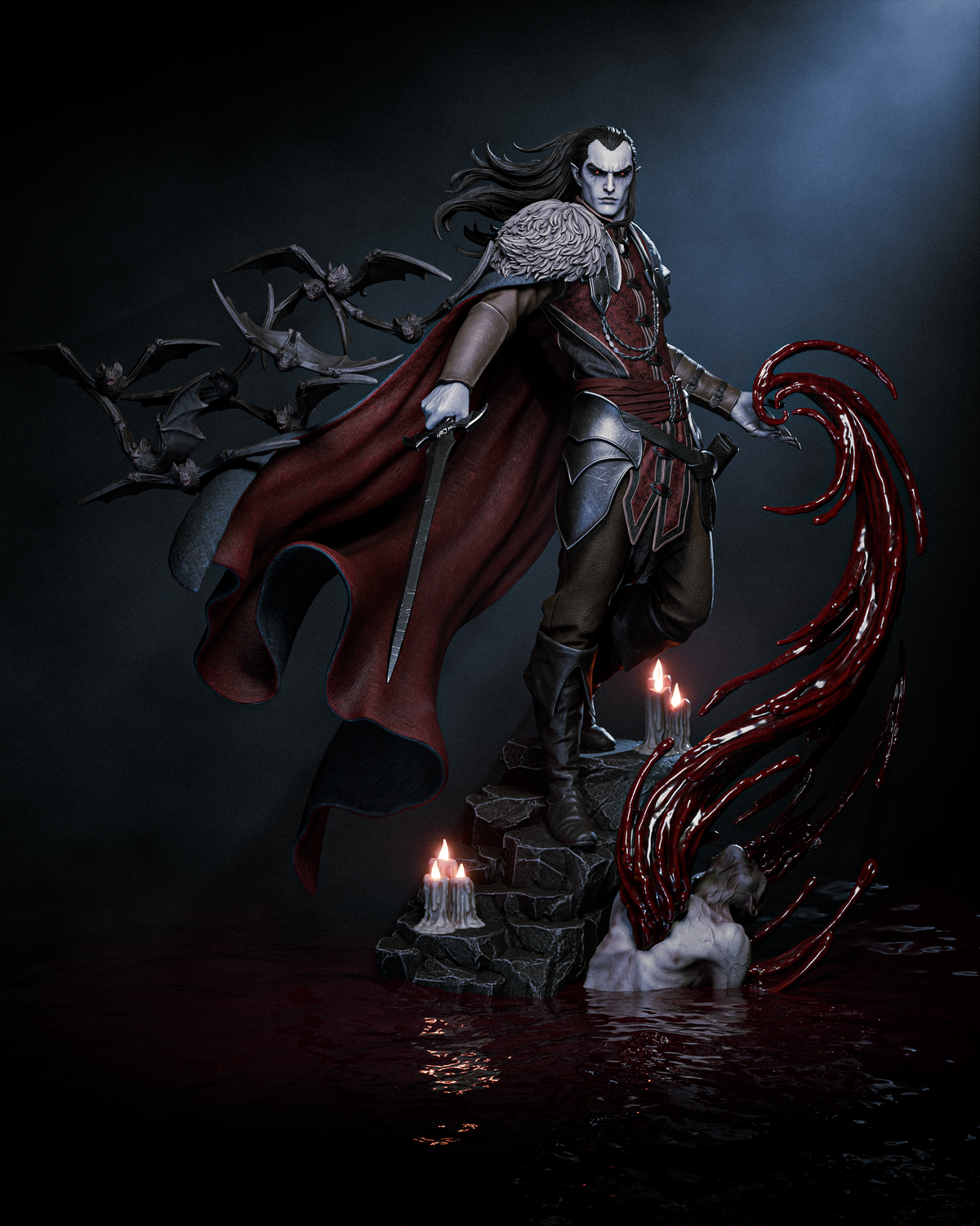 Strahd von Zarovich Style D&D Unpainted Resin Garage Kit (1/6-1/12)