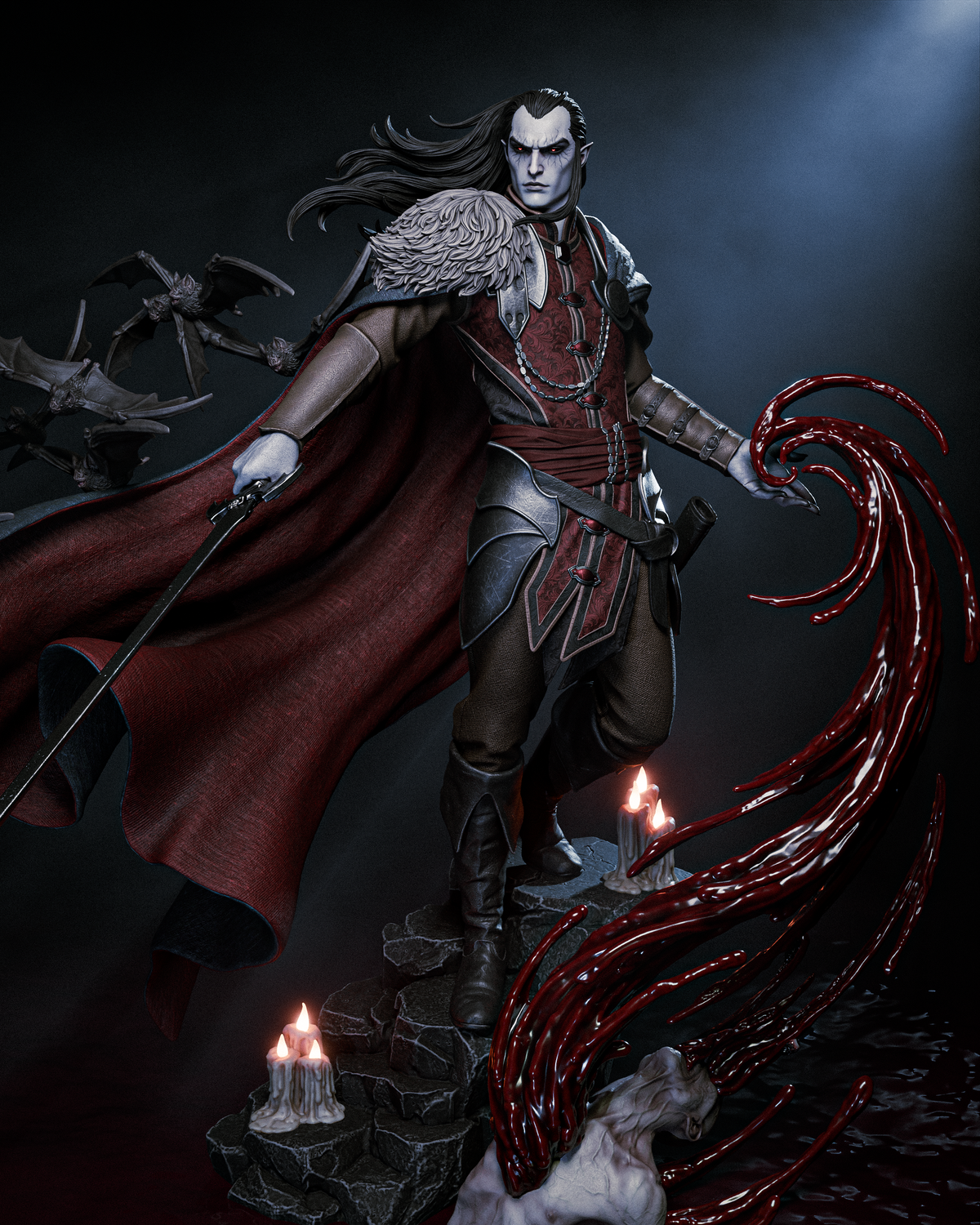 Strahd von Zarovich Style D&D Unpainted Resin Garage Kit (1/6-1/12)
