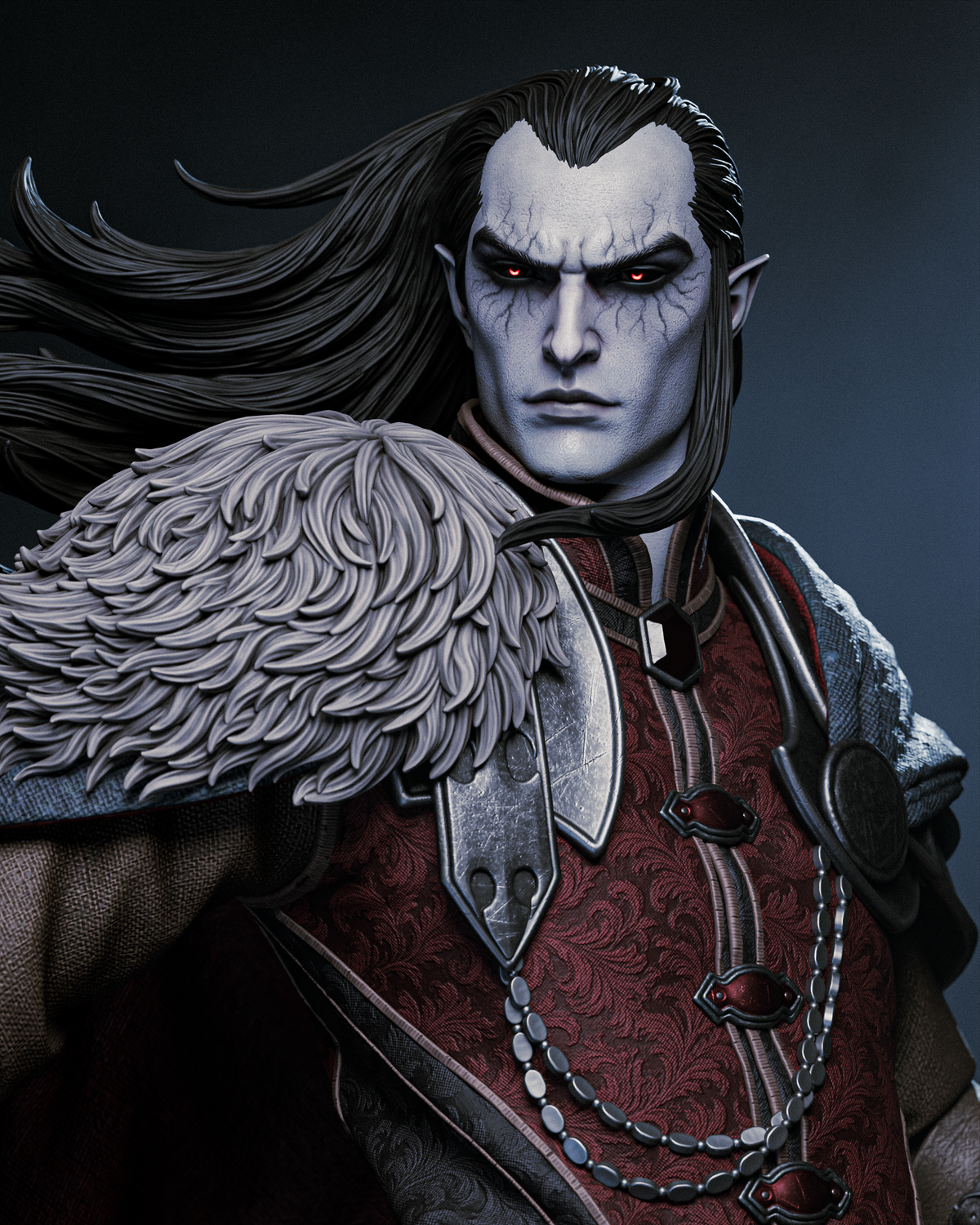 Strahd von Zarovich Style D&D Unpainted Resin Garage Kit (1/6-1/12)