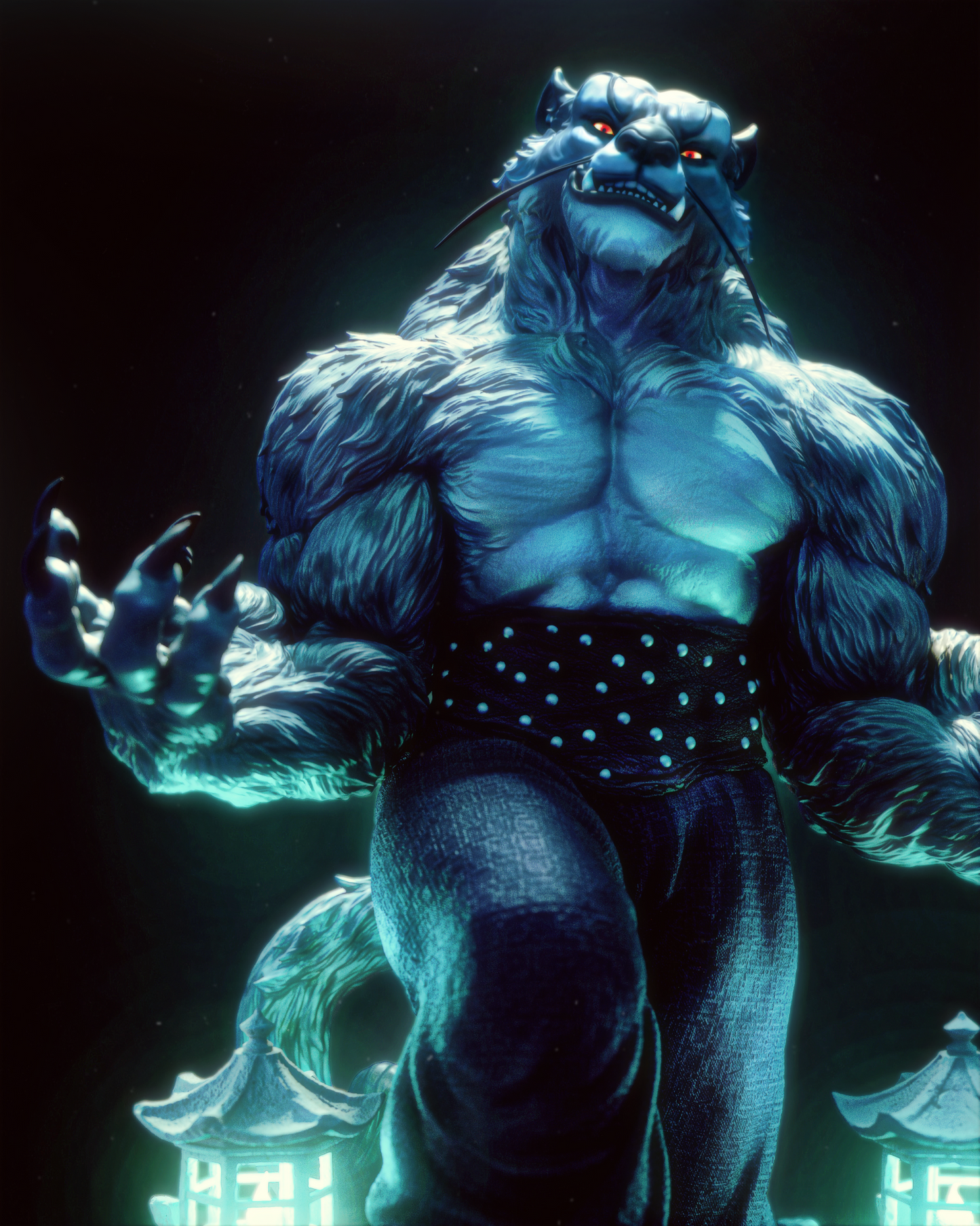 Tai Lung Style Martial Arts Master – Unpainted 3D Printed Model Kit