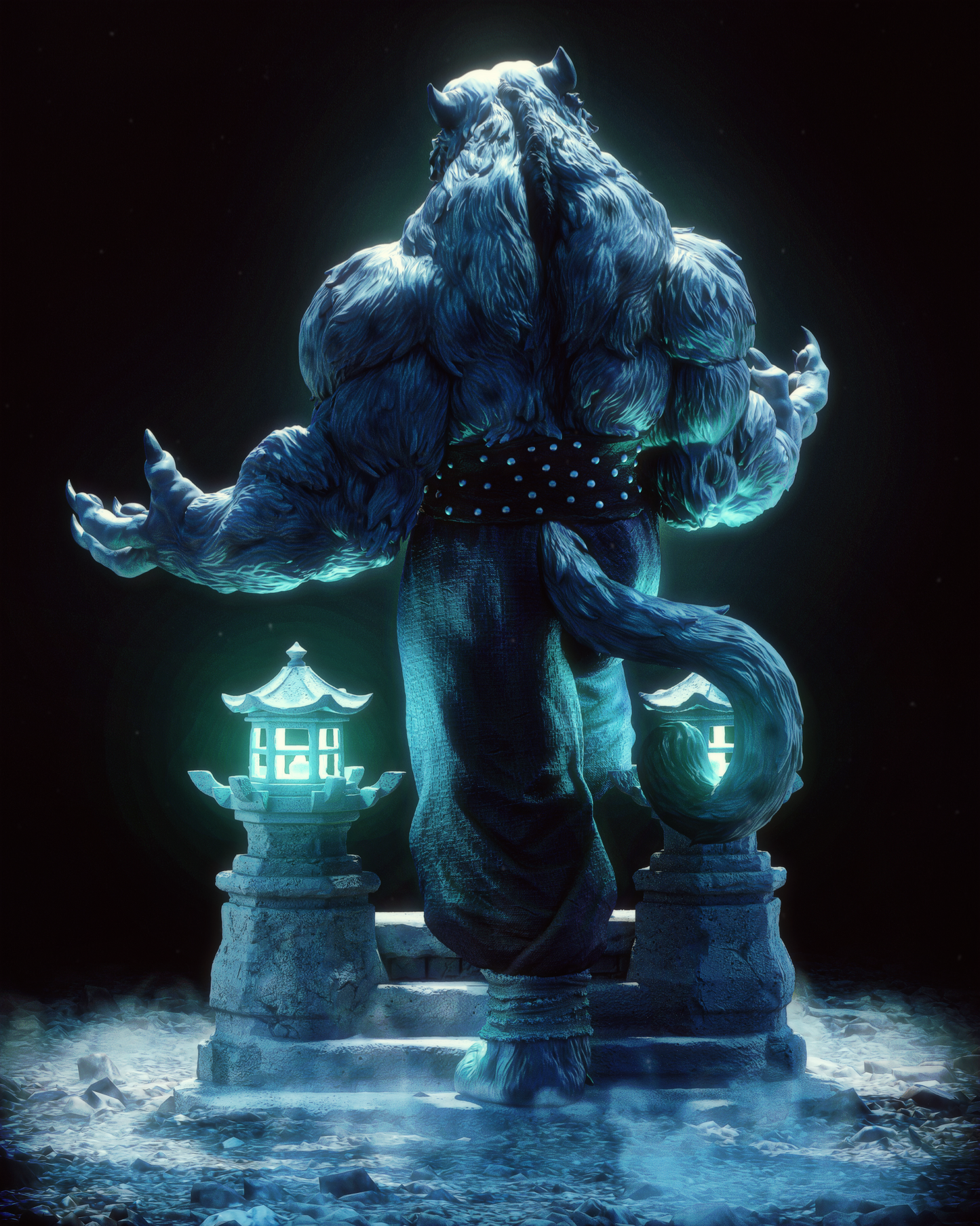 Tai Lung Style Martial Arts Master – Unpainted 3D Printed Model Kit