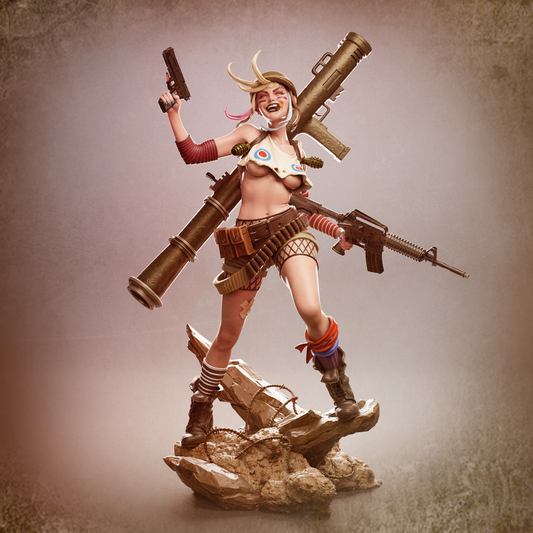 Tank Girl resin kit – Unpainted 3D Printed Model kit