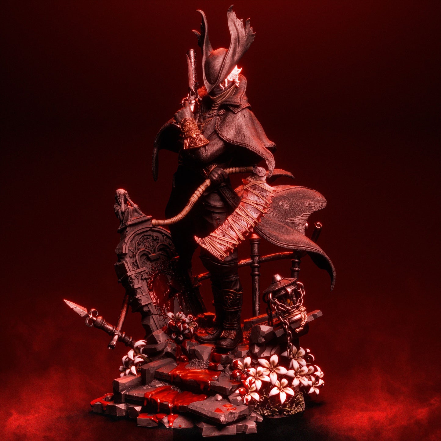 Hunter Style Nightmare Slayer – Unpainted 3D Printed Model Kit