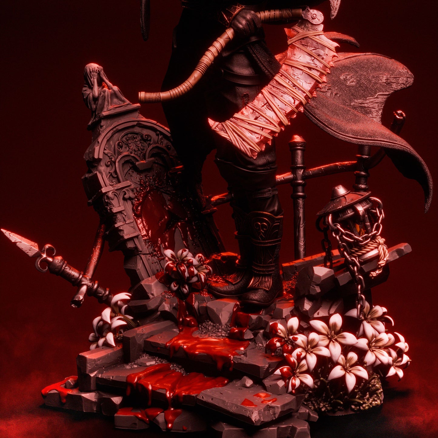 Hunter Style Nightmare Slayer – Unpainted 3D Printed Model Kit