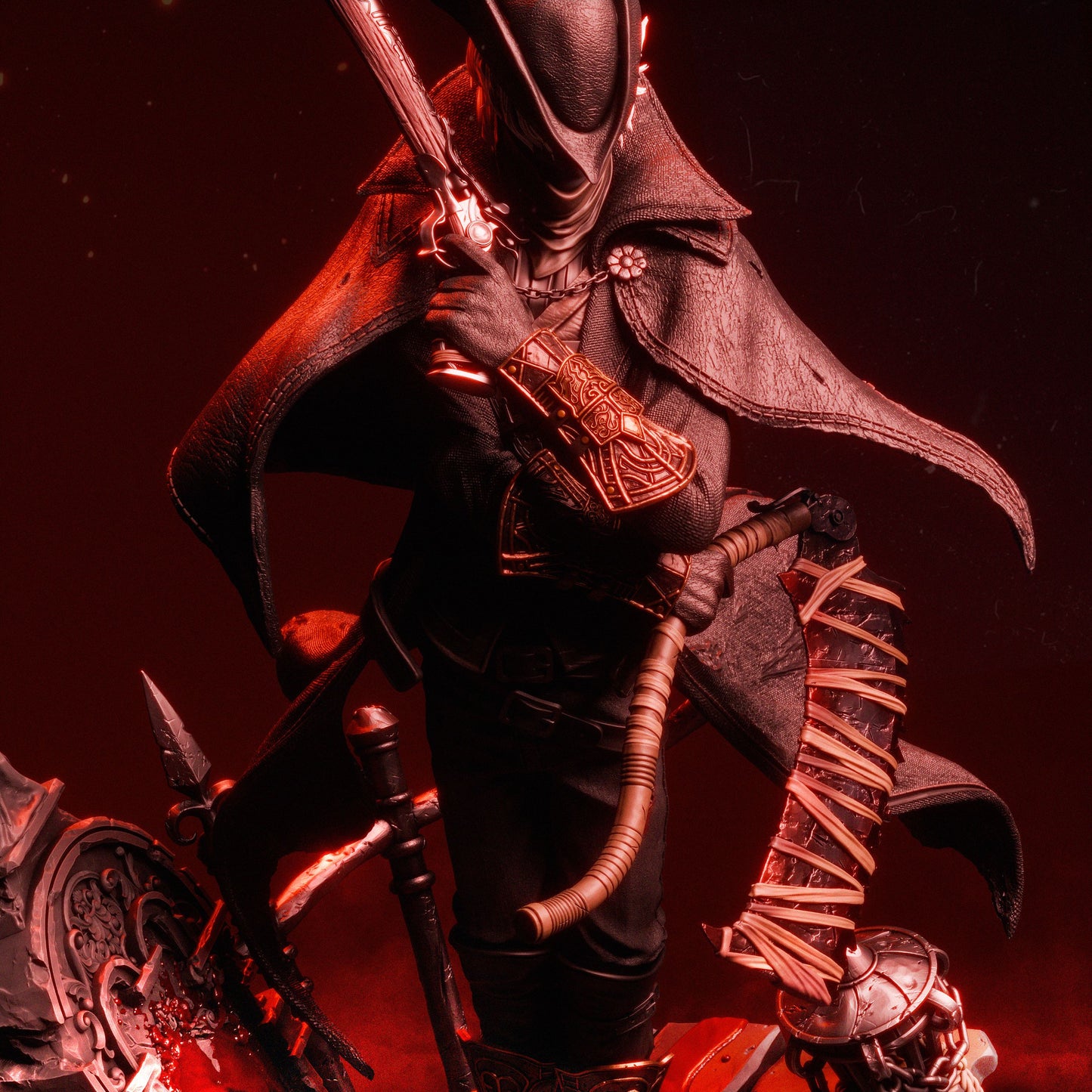 Hunter Style Nightmare Slayer – Unpainted 3D Printed Model Kit