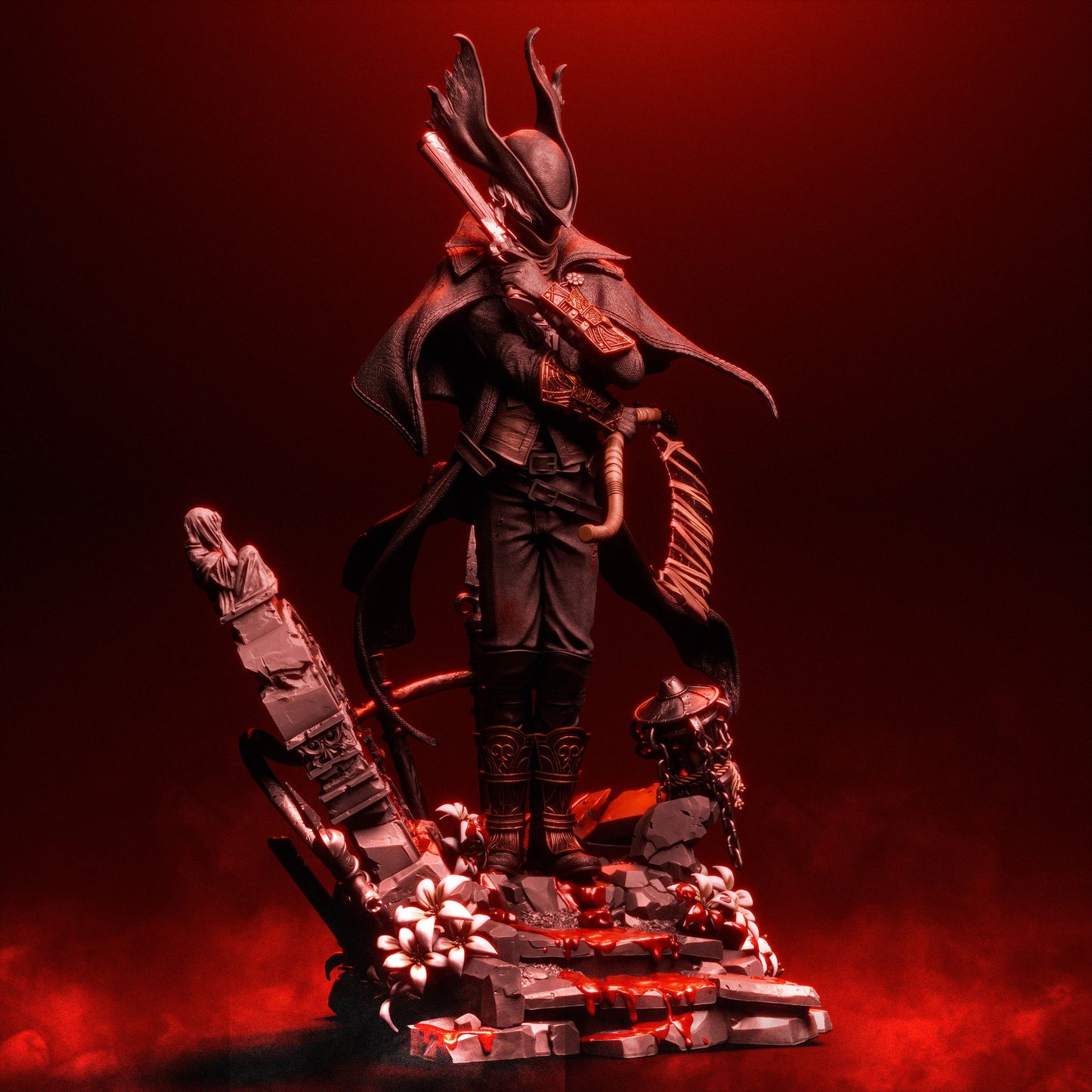 Hunter Style Nightmare Slayer – Unpainted 3D Printed Model Kit