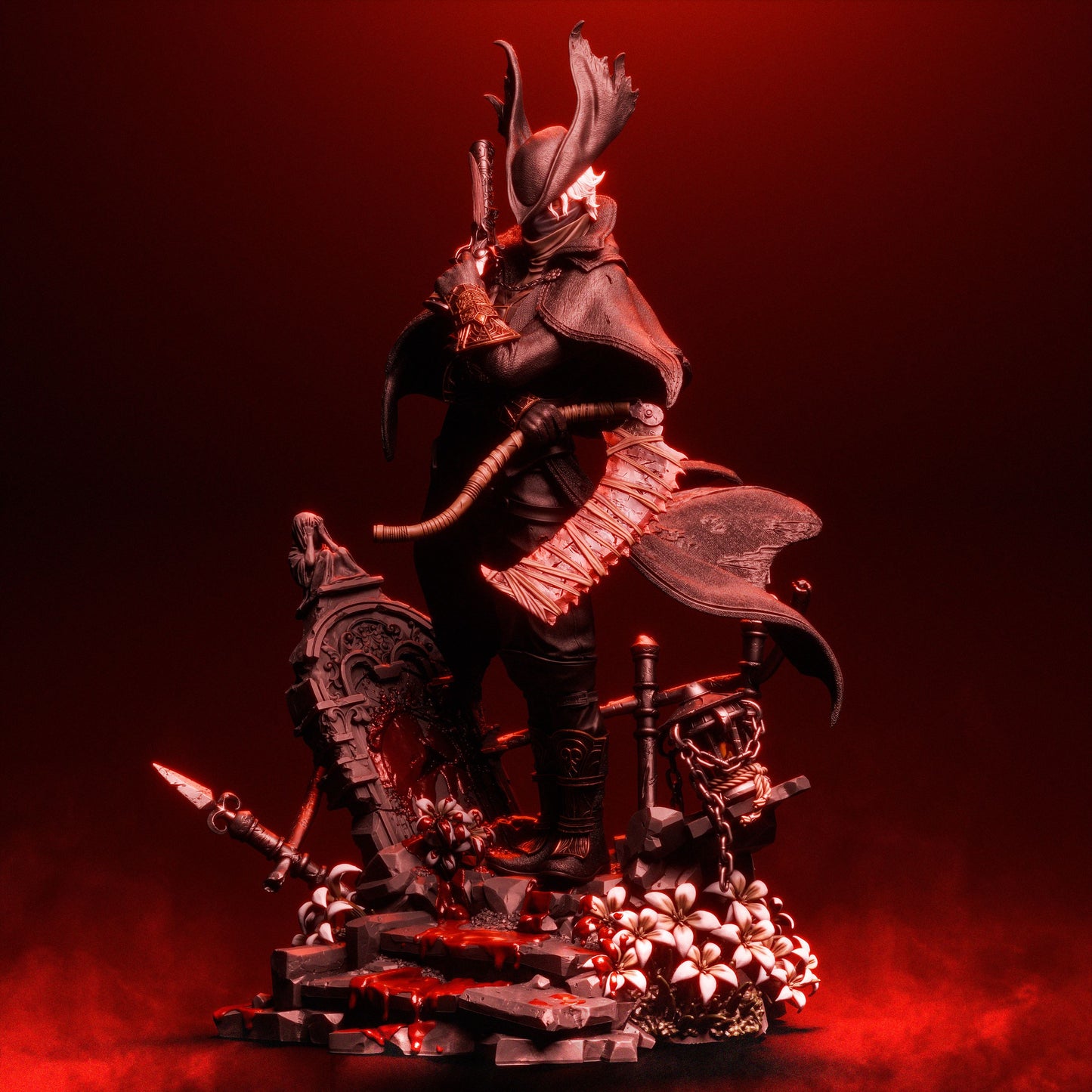 Hunter Style Nightmare Slayer – Unpainted 3D Printed Model Kit